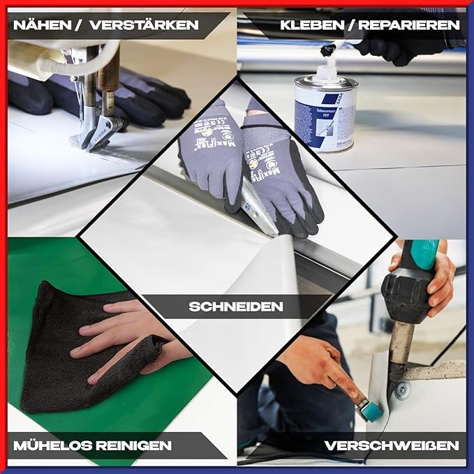 Waterproof Tarpaulin – Heavy-duty Truck Tarpaulin with Eyelets – PVC Fabric, Custom-made to Order / Sold by the Meter (Width: without hemmed or reinforced edges), featuring durable round eyelets. Material available in various sizes below.